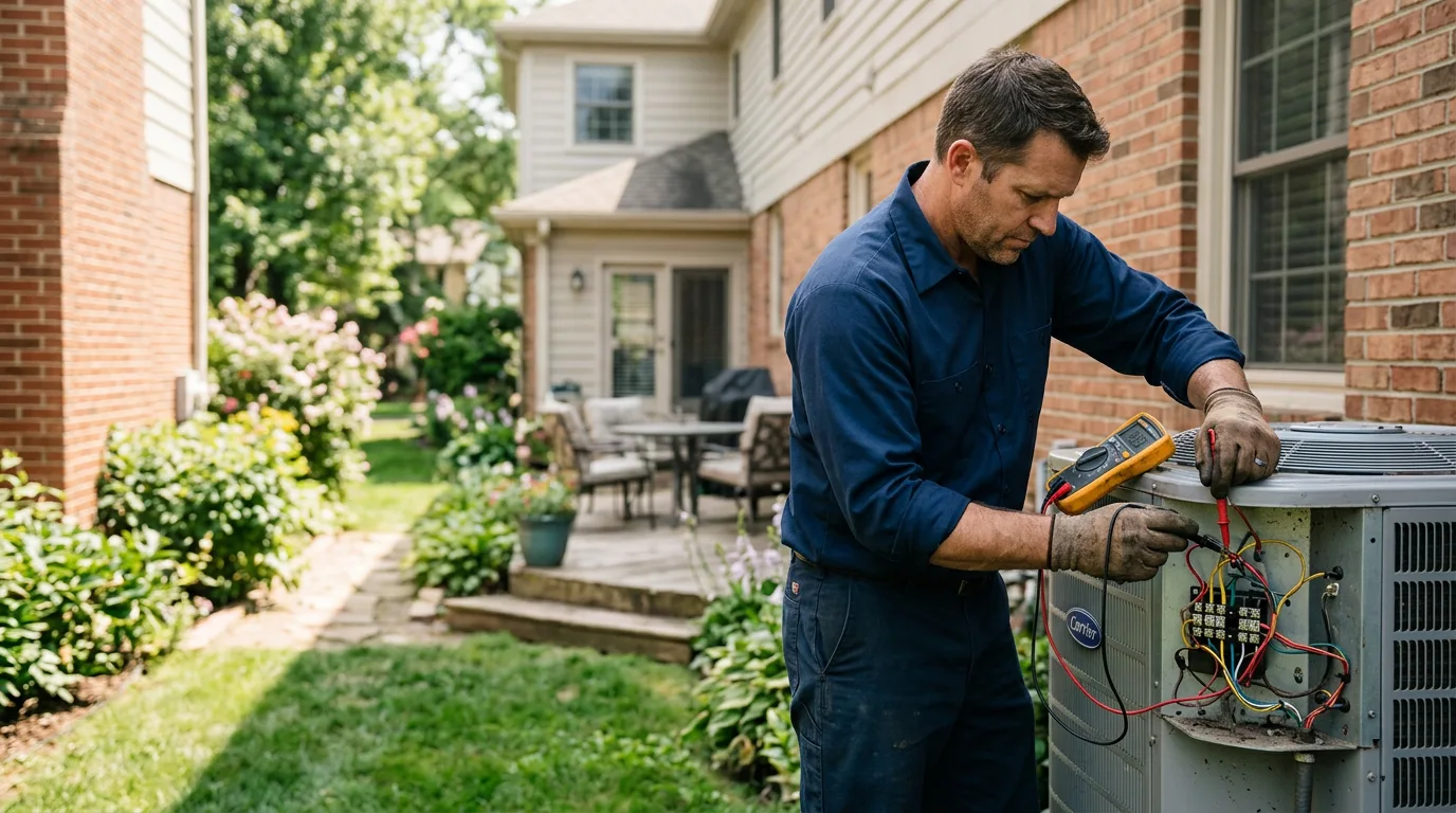 HVAC technician working near Westmoreland, KS